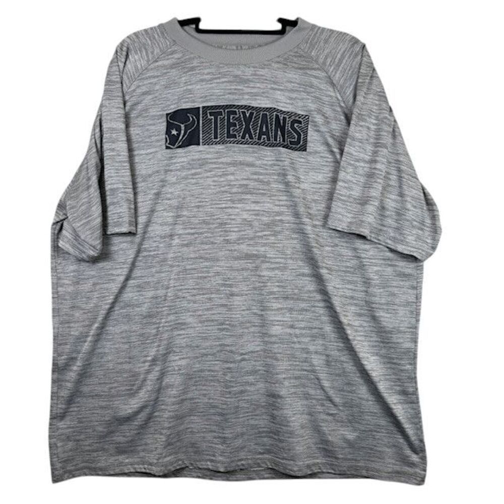 NFL‎ Team Apparel Performance T-Shirt Houston Texans Spacedye Gray 2XL